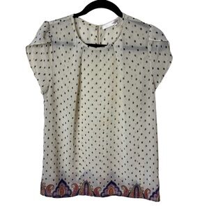 Fun 2 Fun short sleeve top small blouse